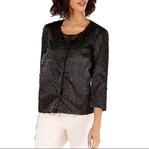 Alfani Black Floral Lace Jacket